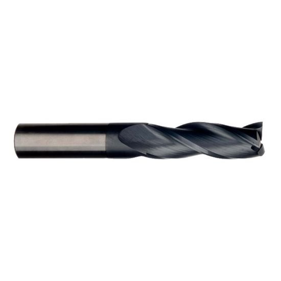 Picture of Imco 62170 Dia 3mm SH 0.1181 LOC 0.9843 OAL2.9528 End Mill Standard Flute Standard Helix Carbide AlTiN Single End Square Sharp General PURPOSE