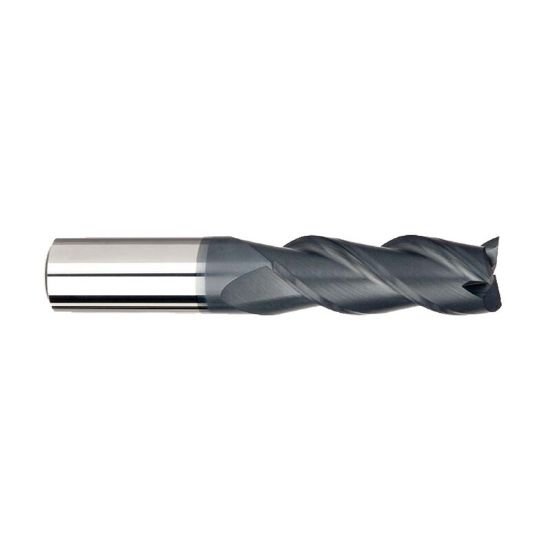 Picture of Imco 62232 Dia 1/2 SH 0.50 LOC 1.2500 OAL3.00 End Mill Standard Flute Standard Helix Carbide AlTiN Single End Corner Radius0.0300 0.76mm enDURO Mill