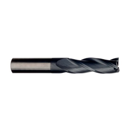 Picture of Imco 62456 Dia 1mm SH 0.1181 LOC 0.1181 OAL1.4961 End Mill Standard Flute Standard Helix Carbide AlTiN Single End Square Sharp General PURPOSE