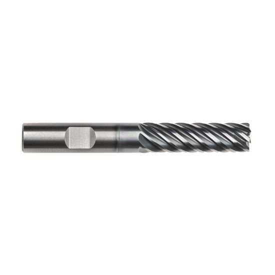 Picture of Imco 63021 Dia 16mm SH 0.6299 LOC 1.8898 OAL4.3307 End Mill Standard Flute Standard Helix Carbide AlCrN Single End Corner Radius0.0591 1.50mm Pow-R-Path Mill