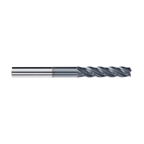 Picture of Imco 63427 Dia 1/2 SH 0.50 LOC 2.50 OAL5.00 End Mill Standard Flute Variable Helix Carbide AlTiN Single End Corner Radius0.0300 0.76mm Pow-R-Feed Mill