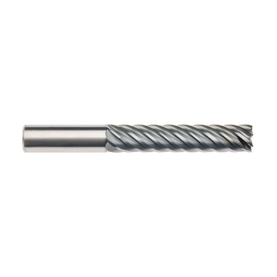 Picture of Imco 63544 Dia 1/2 SH 0.50 LOC 2.2500 OAL4.00 End Mill Standard Flute Standard Helix Carbide AlCrN Single End Corner Radius0.0900 2.29mm Pow-R-Path Mill