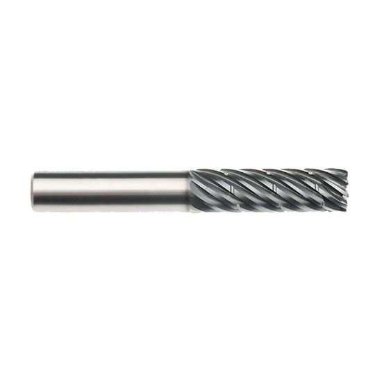 Picture of Imco 63925 Dia 3/4 SH 0.7500 LOC 1.8750 OAL4.50 End Mill Standard Flute Standard Helix Carbide AlCrN Single End Corner Radius0.0600 1.52mm Pow-R-Path Mill