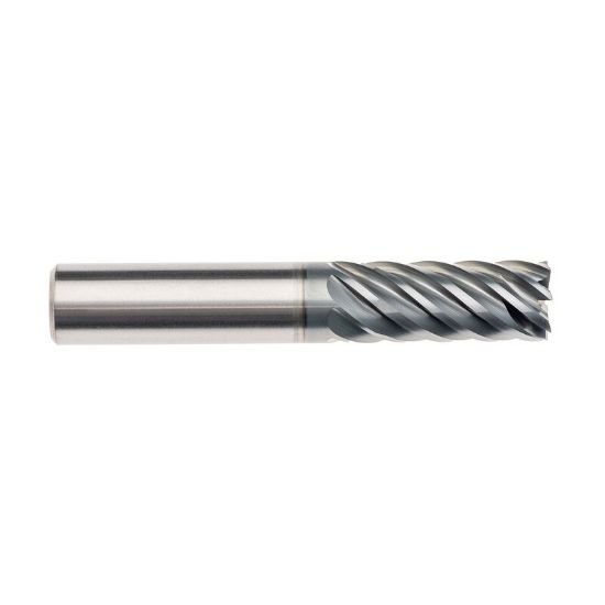 Picture of Imco 64016 Dia 12mm SH 0.4724 LOC 0.9449 OAL2.9528 End Mill Standard Flute Standard Helix Carbide AlCrN Single End Corner Radius0.0394 1.00mm Pow-R-Path Mill