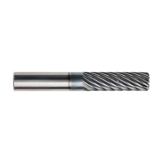 Picture of Imco 64241 Dia 3/4 SH 0.7500 LOC 1.50 OAL4.00 End Mill Standard Flute Standard Helix Carbide AlCrN Single End Corner Radius0.0300 0.76mm Pow-R-Path Mill