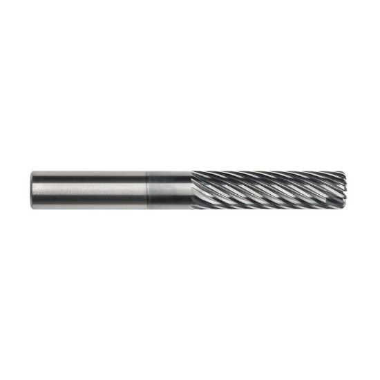 Picture of Imco 64297 Dia 3/4 SH 0.7500 LOC 2.6250 OAL5.00 End Mill Standard Flute Standard Helix Carbide AlCrN Single End Corner Radius0.0600 1.52mm Pow-R-Path Mill