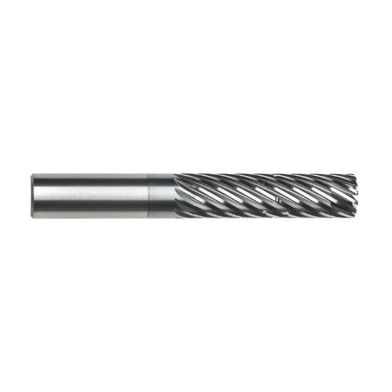 Picture of Imco 64333 Dia 3/4 SH 0.7500 LOC 2.2500 OAL5.00 End Mill Standard Flute Standard Helix Carbide AlCrN Single End Corner Radius0.0300 0.76mm Pow-R-Path Mill