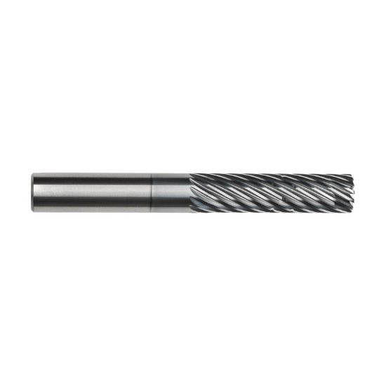 Picture of Imco 64344 Dia 1 SH 1.00 LOC 2.50 OAL5.50 End Mill Standard Flute Standard Helix Carbide AlCrN Single End Corner Radius0.1250 3.18mm Pow-R-Path Mill