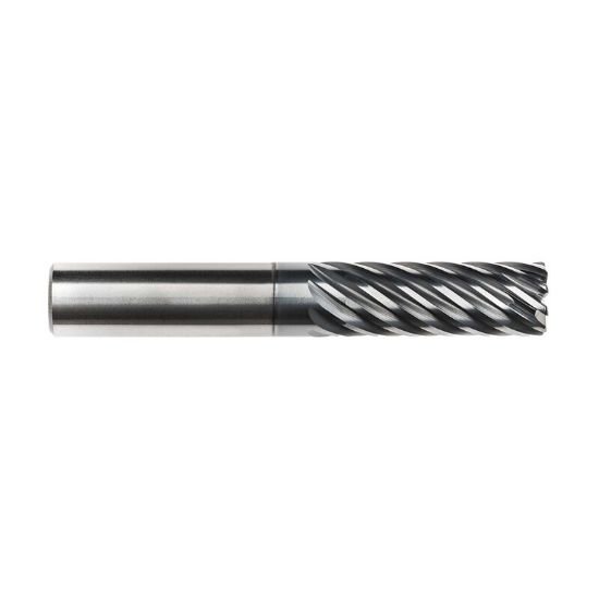 Picture of Imco 64360 Dia 6mm SH 0.2362 LOC 0.5906 OAL2.2441 End Mill Standard Flute Standard Helix Carbide AlCrN Single End Corner Radius0.0394 1.00mm Pow-R-Path Mill