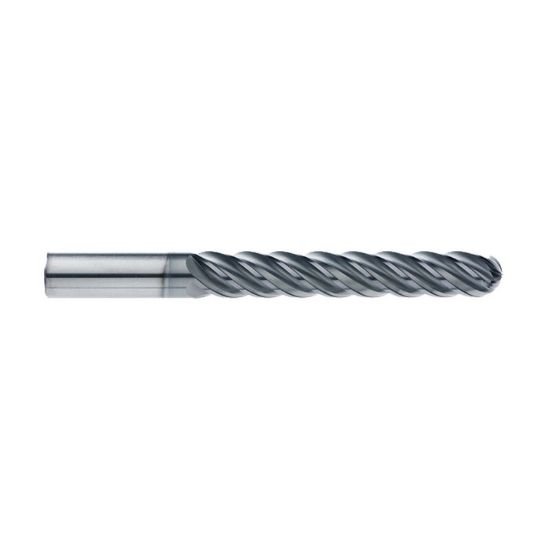 Picture of Imco 65311 Dia 1/2 SH 0.50 LOC 2.6250 OAL5.00 End Mill Standard Flute Standard Helix Carbide AlCrN Single End Ball NoseBall enDURO Mill