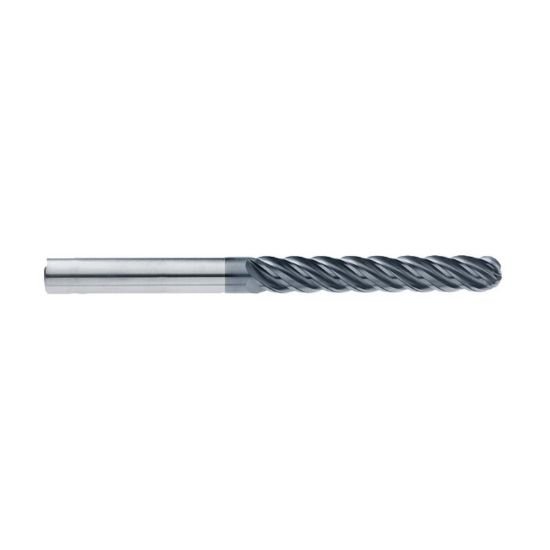 Picture of Imco 65320 Dia 1/2 SH 0.50 LOC 3.2500 OAL6.00 End Mill Standard Flute Standard Helix Carbide AlCrN Single End Ball NoseBall enDURO Mill