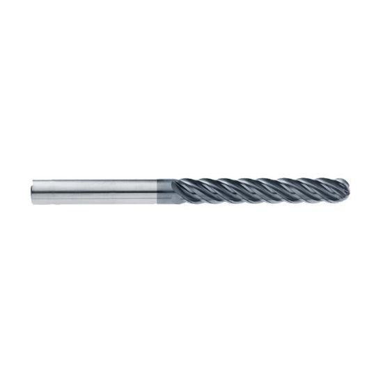 Picture of Imco 65410 Dia 5/8 SH 0.6250 LOC 3.2500 OAL6.00 End Mill Standard Flute Standard Helix Carbide AlCrN Single End Ball NoseBall enDURO Mill