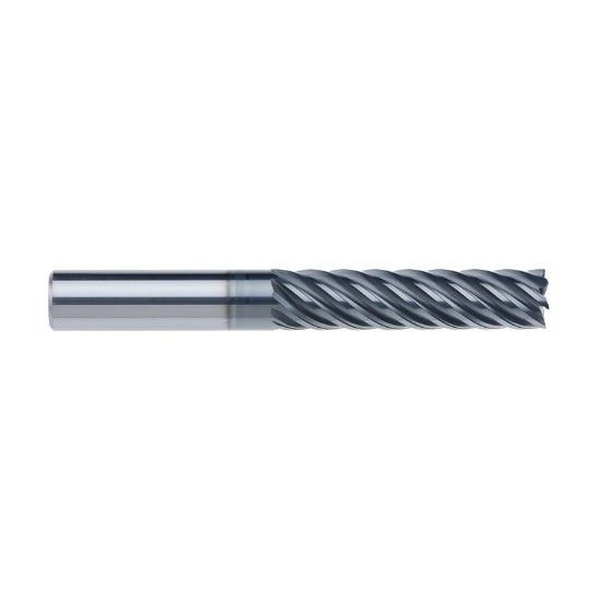 Picture of Imco 66162 Dia 5/8 SH 0.6250 LOC 2.6250 OAL5.00 End Mill Standard Flute Standard Helix Carbide AlCrN Single End Corner Radius0.0300 0.76mm enDURO Mill