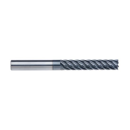Picture of Imco 66172 Dia 5/8 SH 0.6250 LOC 3.2500 OAL6.00 End Mill Standard Flute Standard Helix Carbide AlCrN Single End Corner Radius0.0300 0.76mm enDURO Mill