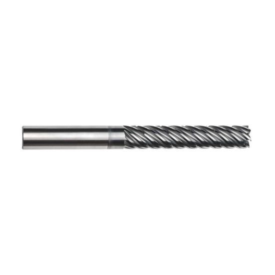 Picture of Imco 66514 Dia 5/8 SH 0.6250 LOC 3.2500 OAL6.00 End Mill Standard Flute Standard Helix Carbide AlCrN Single End Corner Radius0.0300 0.76mm enDURO Mill