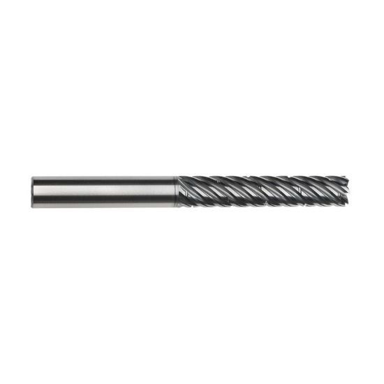 Picture of Imco 66539 Dia 1 SH 1.00 LOC 3.2500 OAL6.00 End Mill Standard Flute Standard Helix Carbide AlCrN Single End Corner Radius0.0300 0.76mm enDURO Mill