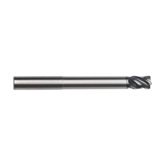 Picture of Imco 68039 Dia 12mm SH 0.4724 LOC 0.5906 OAL4.9213 End Mill Standard Flute Variable Helix Carbide AlCrN Single End Corner Radius0.0591 1.50mm Pow-R-Feed Mill