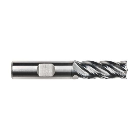 Picture of Imco 68171 Dia 1 SH 1.00 LOC 2.2500 OAL5.00 End Mill Standard Flute Variable Helix Carbide AlCrN Single End Corner Radius0.0300 0.76mm Pow-R-Feed Mill