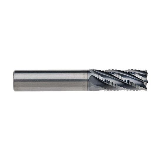 Picture of Imco 68734 Dia 5/16 SH 0.3125 LOC 0.8125 OAL2.50 End Mill Standard Flute Standard Helix Carbide AlCrN Single End Corner Radius0.0150 0.38mm IncOneX End Mill