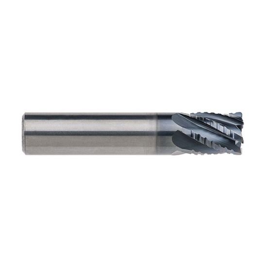 Picture of Imco 68740 Dia 1/2 SH 0.50 LOC 0.6250 OAL2.50 End Mill Standard Flute Standard Helix Carbide AlCrN Single End Corner Radius0.0300 0.76mm IncOneX End Mill