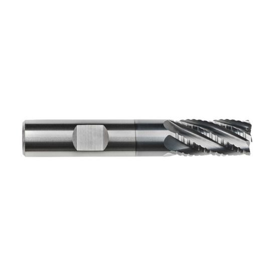 Picture of Imco 68892 Dia 1/2 SH 0.50 LOC 1.00 OAL3.00 End Mill Standard Flute Standard Helix Carbide AlCrN Single End Corner Radius0.0300 0.76mm IncOneX End Mill