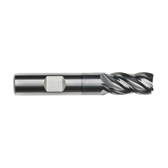 Picture of Imco 68993 Dia 20mm SH 0.7874 LOC 1.4961 OAL4.0945 End Mill Standard Flute Variable Helix Carbide AlCrN Single End Corner Radius0.0591 1.50mm Pow-R-Feed Mill