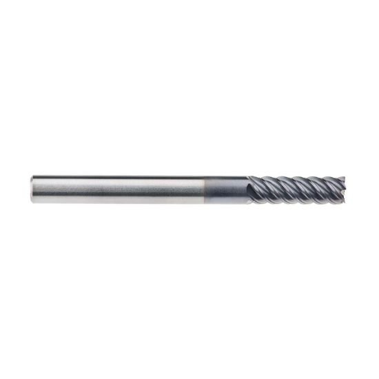 Picture of Imco 69056 Dia 3/16 SH 0.1875 LOC 0.5625 OAL2.00 End Mill Standard Flute High Helix Carbide AlTiN Single End Square Sharp Omega-6 Mill