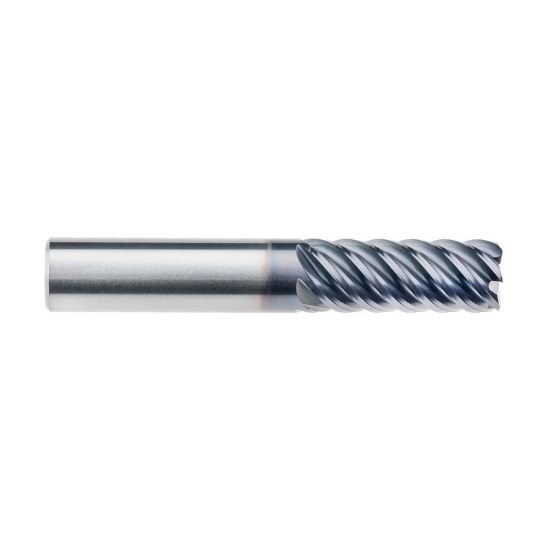 Picture of Imco 69171 Dia 12mm SH 0.4724 LOC 1.9685 OAL3.9370 End Mill Standard Flute High Helix Carbide AlTiN Single End Square Sharp Omega-6 Mill