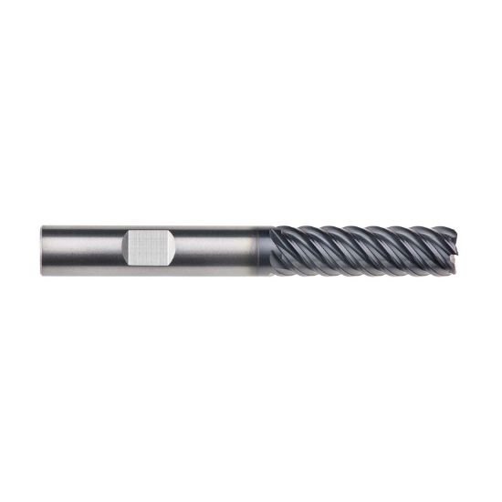Picture of Imco 69223 Dia 3/8 SH 0.3750 LOC 1.2500 OAL3.00 End Mill Standard Flute High Helix Carbide AlTiN Single End Square Sharp Omega-6 Mill