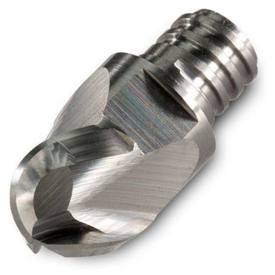 Picture of Ingersoll 46B-5037T8RC06-P IN05S Dia 1/2 SH T08 LOC 0.50End Mill,Replacable Head Standard Flute Standard Helix Carbide Uncoated Single End Ball NoseBall CHIPSURFER