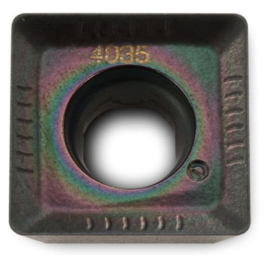 Picture of Ingersoll SDMS130508R-PH IN4035 Milling Insert Square 0.031 TiAIn + AlCrO GoldQuadF Insert
