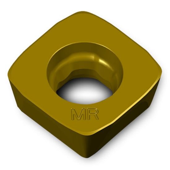Picture of Ingersoll SDXS0904MPR-MR1 IN7035 Milling Insert Square TiCN + Al2O3 + TiN GoldQuadF Insert