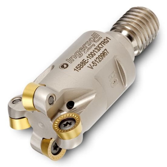 Picture of Ingersoll 15B8E-06090X5R01 Milling Cutter Button Cutter 0.625 ScrewM08 2 Flute Coolant 0.1575 Max DOC