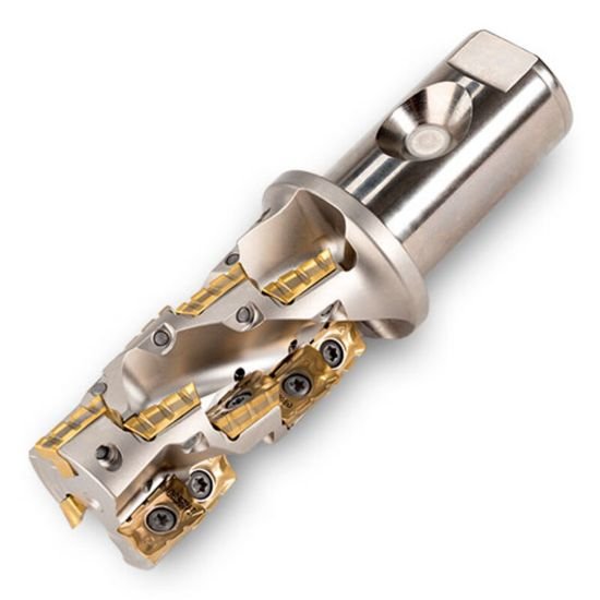 Picture of Ingersoll 22J3G-1502781R01 Milling Cutter 90.0°, Corn Cob 1.500 Cylindrical1.2500 3 Flute Coolant 2.27 Max DOC 5.000 OAL