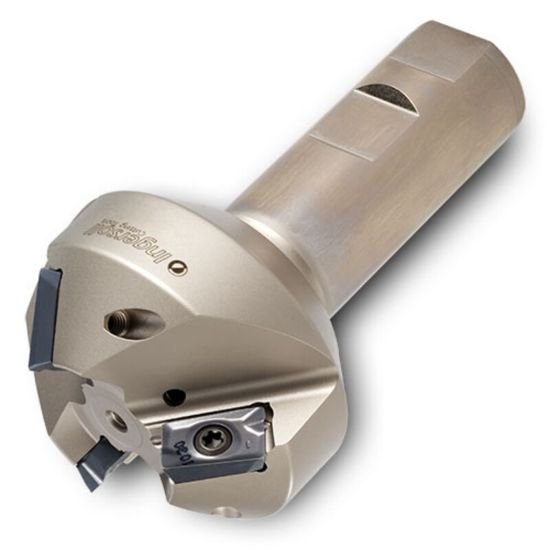 Picture of Ingersoll 12N1B-1201780R01 Milling Cutter 45.0° 1.250 Cylindrical1.0000 3 Flute Coolant 0.37 Max DOC 4.000 OAL