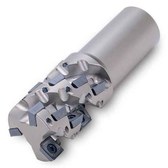 Picture of Ingersoll 25J3F-1202281R01 Milling Cutter 90.0°, Corn Cob 1.250 Cylindrical1.2500 2 Flute 1.85 Max DOC 4.500 OAL