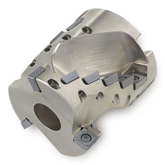 Picture of Ingersoll 25J3G-20020D1R01 Milling Cutter 90.0°, Corn Cob 2.000 Weldon 0.7500 3 Flute 1.1 Max DOC 2.000 OAL