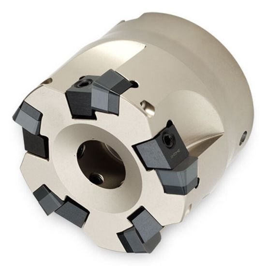 Picture of Ingersoll 5J2H-40R01 Milling Cutter 90.0° 4.000 Shell1.5000 6 Flute 0.24 Max DOC 2.380 OAL