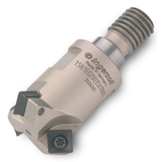 Picture of Ingersoll 15N1E020035X7R00 Milling Cutter 45.0° 0.787 ScrewM12 3 Flute Coolant 0.1969 Max DOC