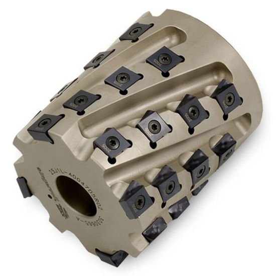 Picture of Ingersoll 2SJ1L-40047D5R02 Milling Cutter 90.0°, Corn Cob 4.000 Cylindrical1.5000 8 Flute 4.03 Max DOC 4.750 OAL