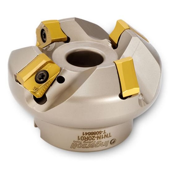 Picture of Ingersoll TN1N-30R02 Milling Cutter 45.0° 3.000 Shell1.0000 7 Flute 0.33 Max DOC 1.750 OAL