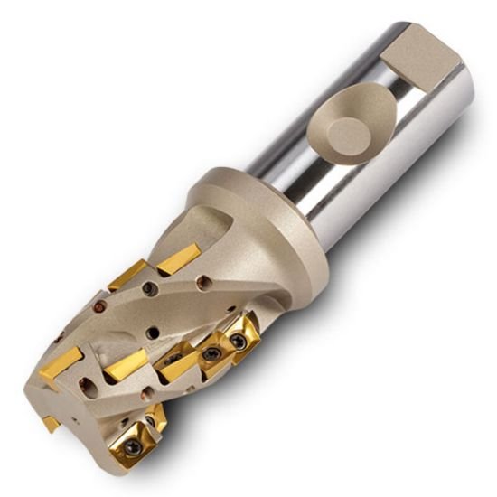 Picture of Ingersoll 22J3P-1001780R01 Milling Cutter 90.0°, Corn Cob 1.000 Cylindrical1.0000 2 Flute Coolant 1.35 Max DOC 4.000 OAL