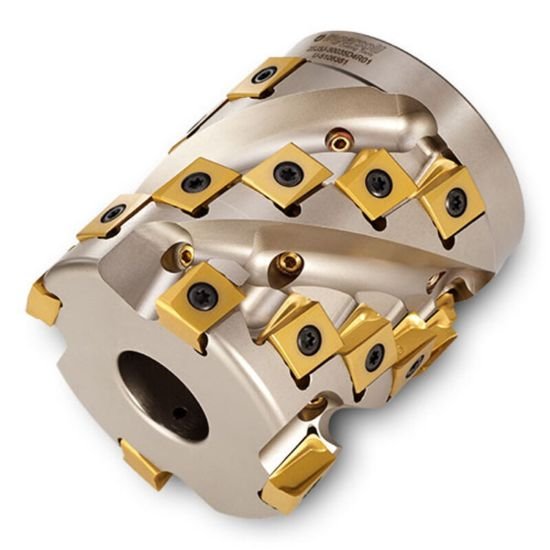 Picture of Ingersoll 2SJ3J-25030D3R01 Milling Cutter 90.0°, Corn Cob 2.500 Cylindrical1.0000 3 Flute Coolant 2.44 Max DOC 3.000 OAL