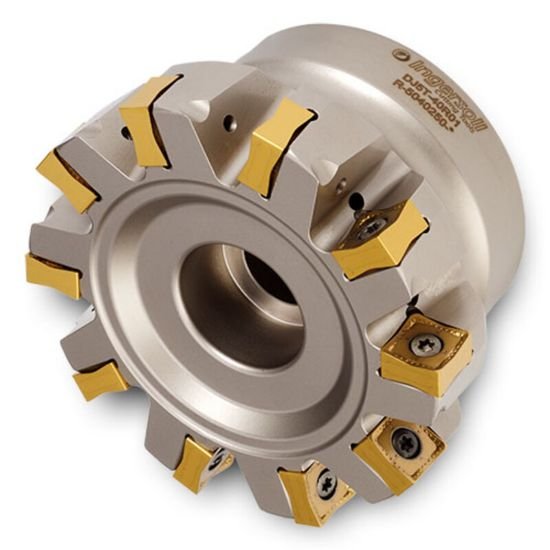 Picture of Ingersoll DJ6T-25R01 Milling Cutter 90.0° 2.500 Shell0.7500 6 Flute Coolant 0.47 Max DOC 1.570 OAL