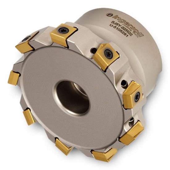 Picture of Ingersoll SJ5Y-02R01 Milling Cutter 90.0° 2.000 Shell0.7500 7 Flute Coolant 0.31 Max DOC 1.570 OAL