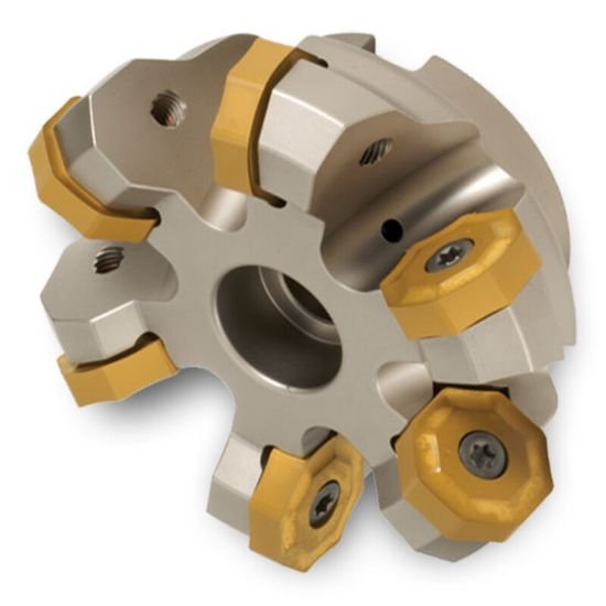 Show details for Ingersoll OP6N-60R01 Milling Cutter 42.0° 6.000 Shell1.5000 10 Flute 0.2 Max DOC 2.375 OAL Picture of Ingersoll OP6N-60R01 Milling Cutter 42.0° 6.000 Shell1.5000 10 Flute 0.2 Max DOC 2.375 OAL