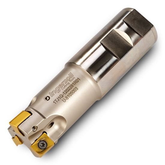 Picture of Ingersoll 1TJ1Q-1204281R01 Milling Cutter 90.0° 1.250 Cylindrical1.2500 3 Flute Coolant 0.43 Max DOC 6.500 OAL