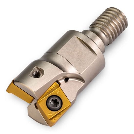 Picture of Ingersoll 1TJ1Q032040W6R00 Milling Cutter 90.0° 1.260 Cylindrical1.2598 Flute Coolant 0.437 Max DOC 4.330 OAL