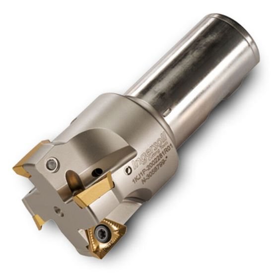 Picture of Ingersoll 1KJ1P-2002281R01 Milling Cutter 90.0° 2.000 Cylindrical1.2500 4 Flute Coolant 0.57 Max DOC 4.500 OAL