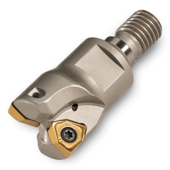 Picture of Ingersoll 1DJ1F-10015X7R01 Milling Cutter 90.0° 1.000 ScrewM12 2 Flute Coolant 0.244 Max DOC